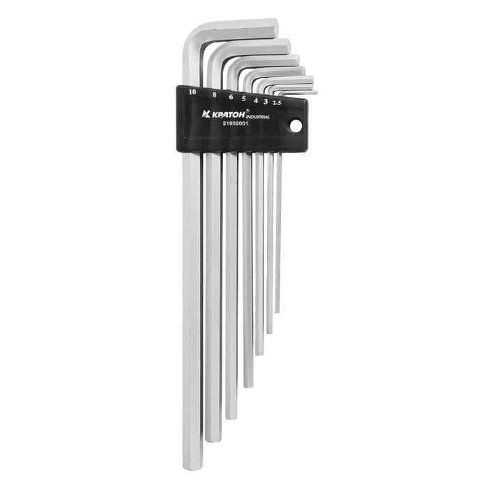 Набор ключей шестигранных "Кратон" 2 19 02 001 , 2.5-10 мм, 7 шт от компании Интернет-гипермаркет «MALL24» - фото 1