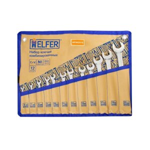 Набор комбинированных ключей HELFER HF002510, 6-22 мм, 12 предметов, сумка