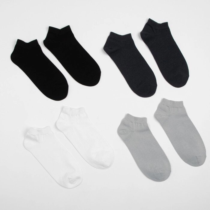 Набор носков мужских укороченных MINAKU 4 пары, размер 40-41 (27 см) от компании Интернет-гипермаркет «MALL24» - фото 1
