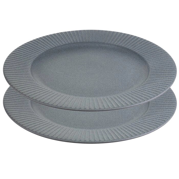 Набор обеденных тарелок, цвет серый, 27 см от компании Интернет-гипермаркет «MALL24» - фото 1