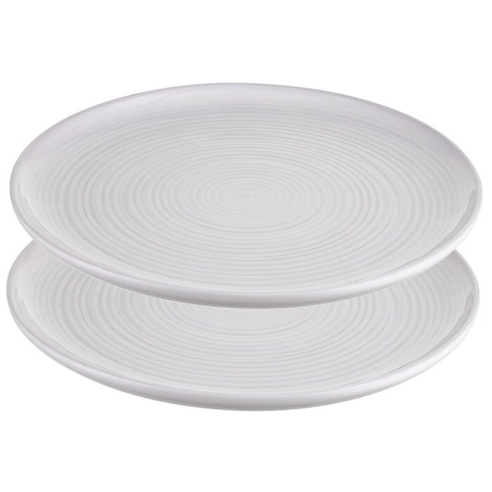 Набор обеденных тарелок in the village, D28 см, белые, 2 шт. от компании Интернет-гипермаркет «MALL24» - фото 1