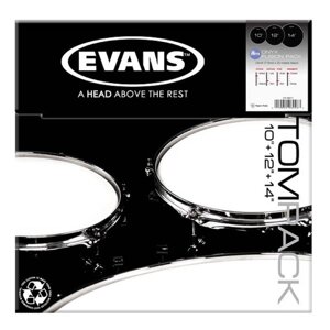Набор пластика для том барабана Evans ETP-ONX2-F Onyx Coated Fusion (10", 12", 14"