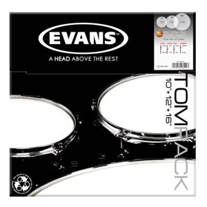 Набор пластика Evans ETP-G2CTD-R G2 Coated Rock для том барабана, 10"12"16"