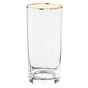 Набор стаканов для воды, декор "Отводка золото", 350 мл x 6 шт.