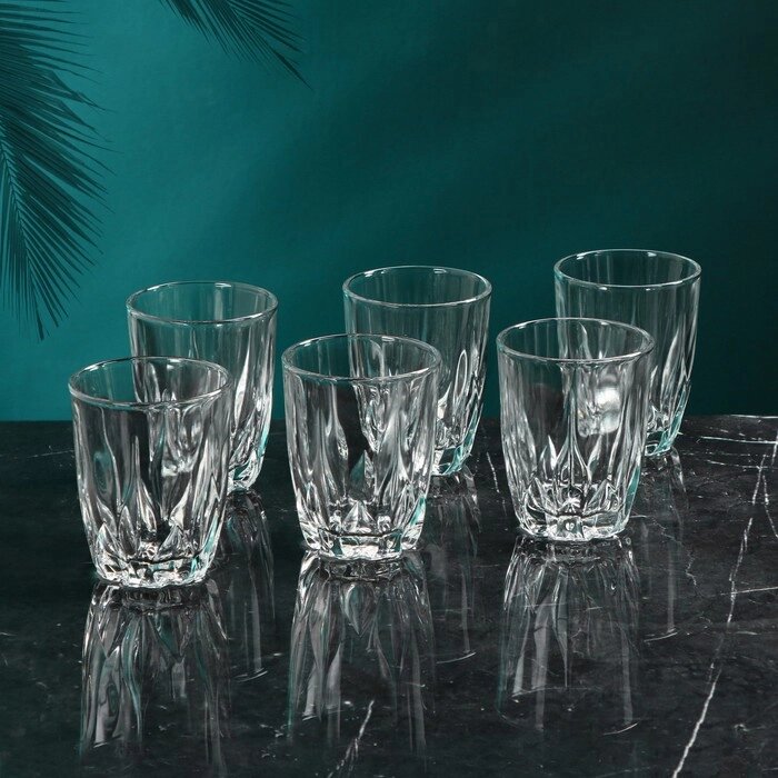 Набор стеклянных стаканов "Паниз", 6 шт, 300 мл, Иран от компании Интернет-гипермаркет «MALL24» - фото 1