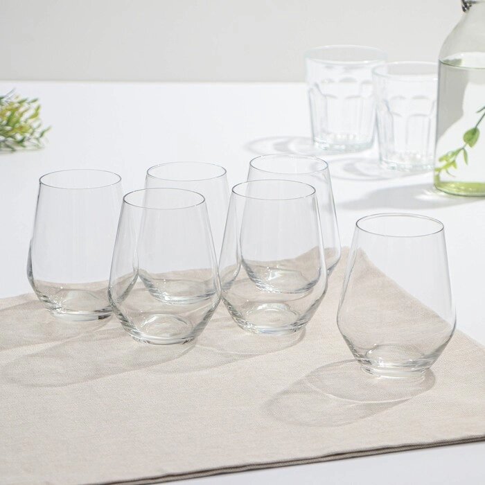 Набор стеклянных высоких стаканов VAL SURLOIRE, 400 мл, 6 шт, цвет прозрачный от компании Интернет-гипермаркет «MALL24» - фото 1