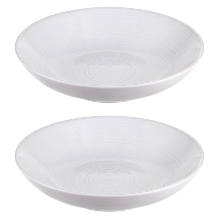 Набор тарелок для пасты in the village, D21,5 см, белые, 2 шт. от компании Интернет-гипермаркет «MALL24» - фото 1