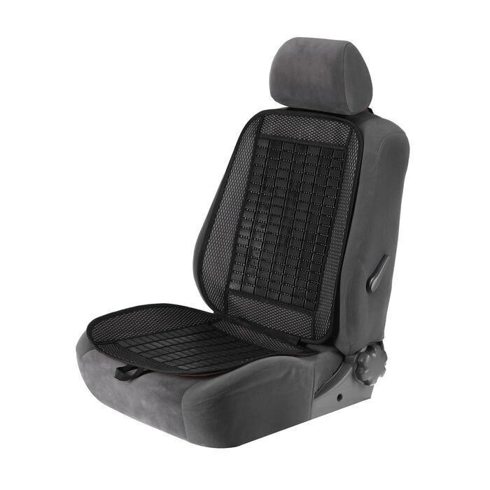 Накидка-массажер TORSO на сиденье, 12347 см, пластиковые вставки, черный от компании Интернет-гипермаркет «MALL24» - фото 1