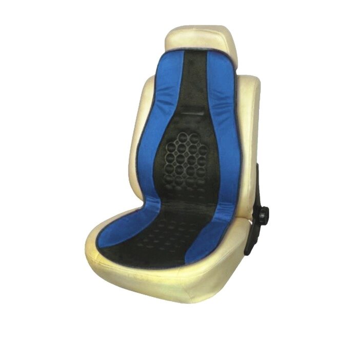Накидка на сиденье ортопедическая Skyway DRIVE, 115х45 см, черно-синий , S01302001 от компании Интернет-гипермаркет «MALL24» - фото 1