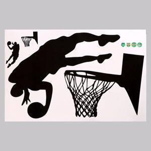 Наклейка 3Д интерьерная Баскетбол 57*40см