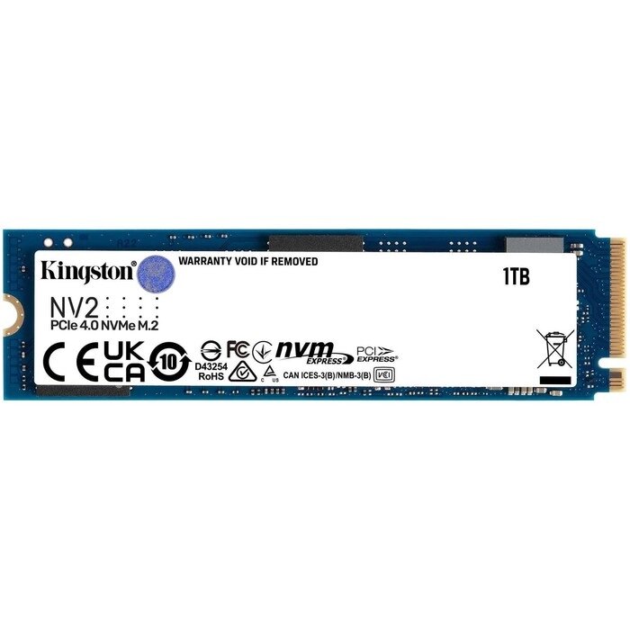 Накопитель SSD Kingston PCI-E 4.0 x4 1TB SNV2S/1000G NV2 M. 2 2280 от компании Интернет-гипермаркет «MALL24» - фото 1