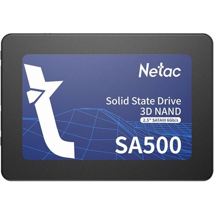 Накопитель SSD Netac NT01SA500-256-S3X SA500, 256 Гб, SATA III, 2.5" от компании Интернет-гипермаркет «MALL24» - фото 1