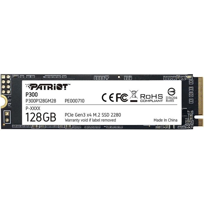 Накопитель SSD Patriot P300P128GM28 P300, 128 Гб, PCI-E x4, M2 от компании Интернет-гипермаркет «MALL24» - фото 1