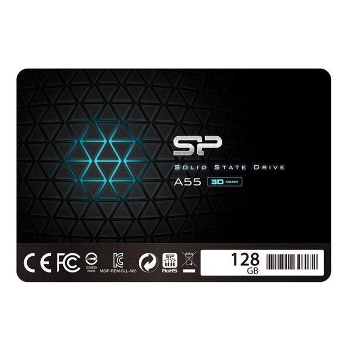 Накопитель SSD Silicon Power SP128GBSS3A55S25, 128 Гб, SATA III, 2.5" от компании Интернет-гипермаркет «MALL24» - фото 1