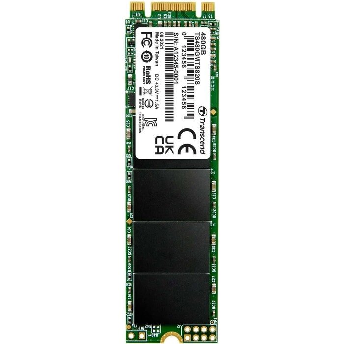 Накопитель SSD Transcend SATA III 480GB TS480GMTS820S M. 2 2280 от компании Интернет-гипермаркет «MALL24» - фото 1
