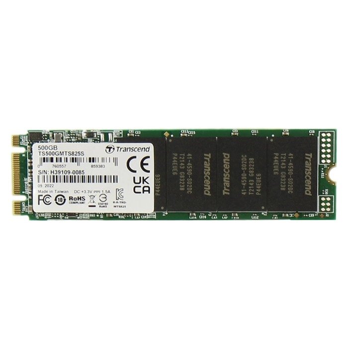 Накопитель SSD Transcend SATA III 500GB TS500GMTS825S 825S M. 2 2280 0.3 DWPD от компании Интернет-гипермаркет «MALL24» - фото 1