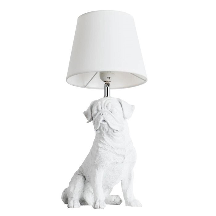 Настольная лампа BOBBY, 1x40Вт E27, цвет белый от компании Интернет-гипермаркет «MALL24» - фото 1