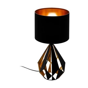 Настольная лампа CARLTON 5, 1x60Вт E27, цвет медь античная, черный