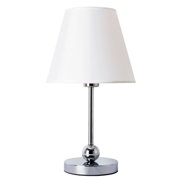 Настольная лампа ELBA, 1x60Вт E27, цвет хром от компании Интернет-гипермаркет «MALL24» - фото 1