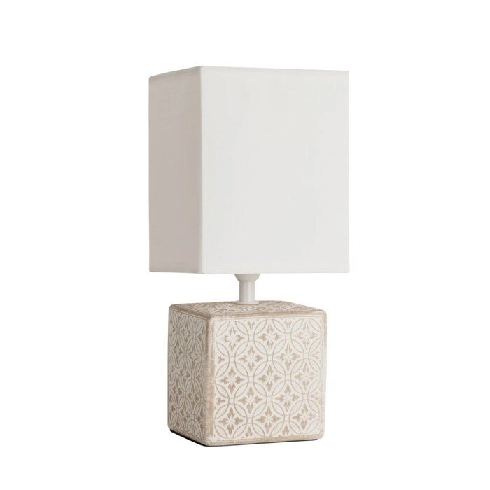 Настольная лампа FIORI, 1x40Вт E14, цвет белый от компании Интернет-гипермаркет «MALL24» - фото 1