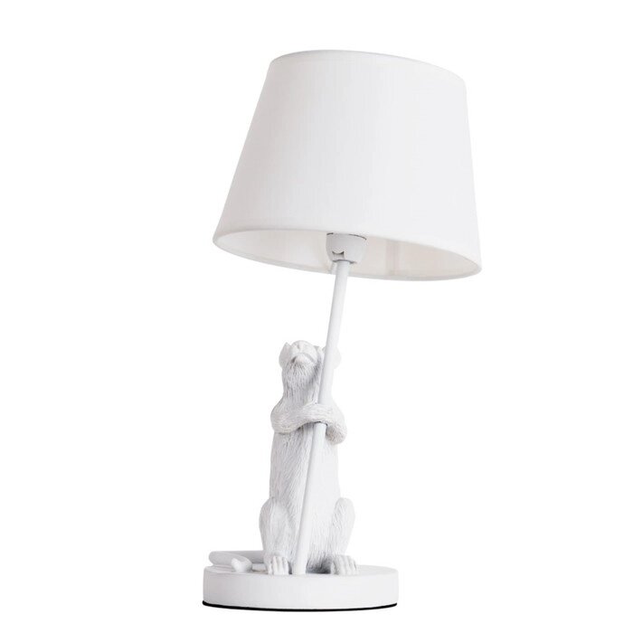 Настольная лампа GUSTAV, 1x40Вт E14, цвет белый от компании Интернет-гипермаркет «MALL24» - фото 1