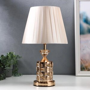 Настольная лампа с подсветкой 16685/1 E27 40Вт золото