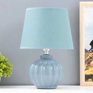 Настольная лампа "Сандра" Е14 1х40Вт синий 20х20х29,5 см