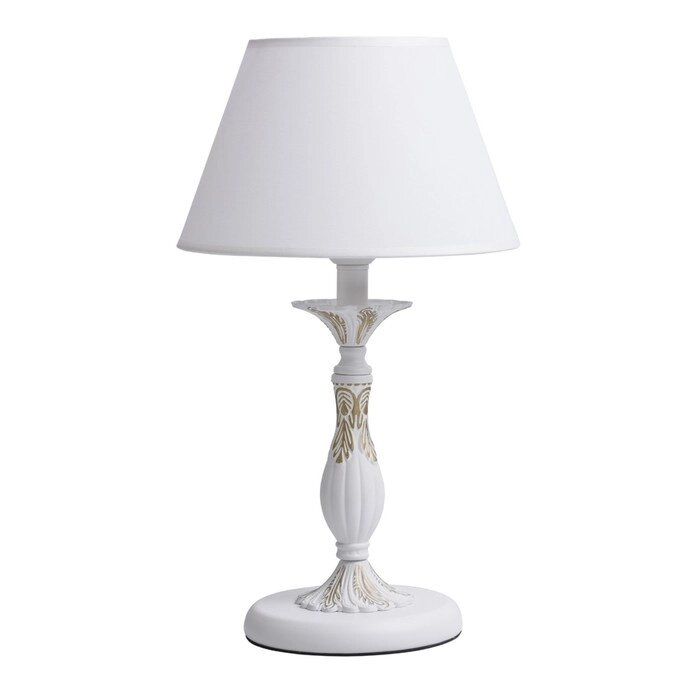Настольная лампа "Свеча" 1x40W E27 белый 28x28x50см от компании Интернет-гипермаркет «MALL24» - фото 1