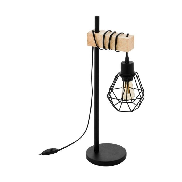 Настольная лампа TOWNSHEND 5, 1x60Вт E27, цвет коричневый, черный от компании Интернет-гипермаркет «MALL24» - фото 1