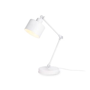 Настольная лампа в стиле лофт TR8152, E27, 40Вт, 350х156х455 мм, цвет белый