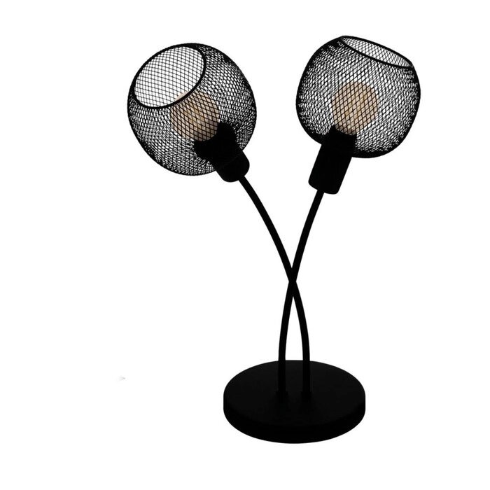 Настольная лампа WRINGTON 1, 2x40Вт E14, цвет черный от компании Интернет-гипермаркет «MALL24» - фото 1