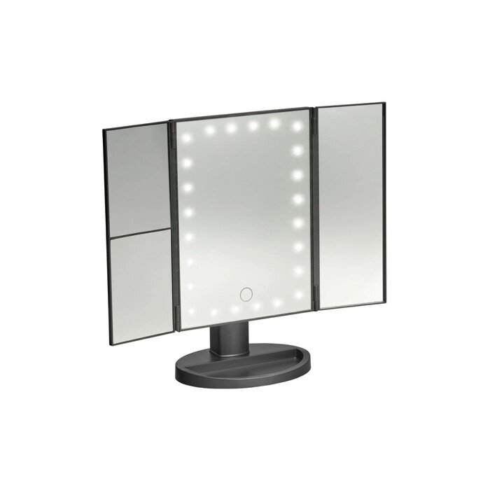 Настольное 3D зеркало с подсветкой и с увеличением для макияжа Bradex, раскладное, 24 LED лампы   78 от компании Интернет-гипермаркет «MALL24» - фото 1