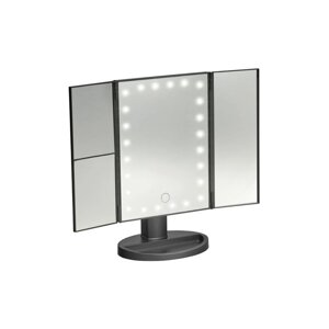 Настольное 3D зеркало с подсветкой и с увеличением для макияжа Bradex, раскладное, 24 LED лампы 78