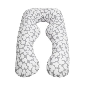 Наволочка к подушке для беременных "Мышонок", размер 340х72 см, цвет серый