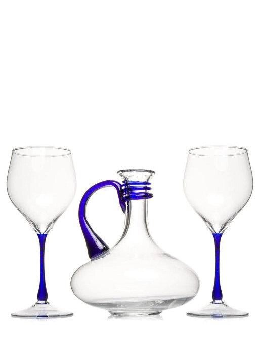 НЕМАН   Набор для вина стеклянный: декантер 1 л 1 шт + бокалы 500 мл 2 шт от компании Интернет-гипермаркет «MALL24» - фото 1
