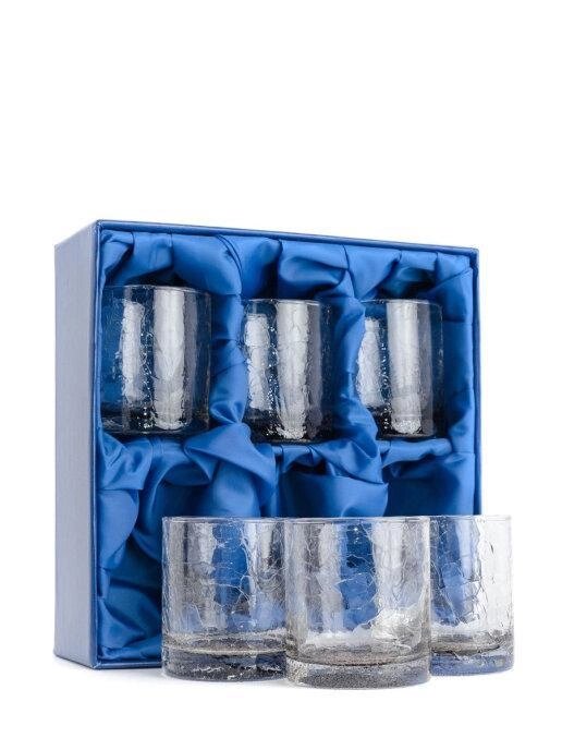НЕМАН   Стеклянные стаканы для виски, техника Кракле, 200 мл, 6 шт МИКС от компании Интернет-гипермаркет «MALL24» - фото 1