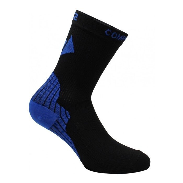 Носки компрессионные SIXS ACTIVE, размер L, чёрный, синий от компании Интернет-гипермаркет «MALL24» - фото 1