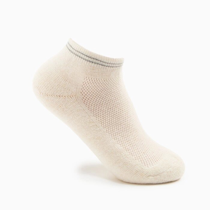 Носки женские укороченные "Soft merino", цвет белый, р-р 35-37 от компании Интернет-гипермаркет «MALL24» - фото 1