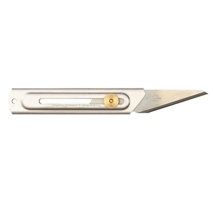 Нож OLFA OL-CK-2, хозяйственный, с выдвижным лезвием, нержавеющая сталь, 20 мм от компании Интернет-гипермаркет «MALL24» - фото 1