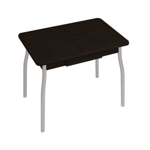 Обеденный стол "Орфей 7", 902602751 мм, c ящиком, ЛДСП / металл, цвет венге