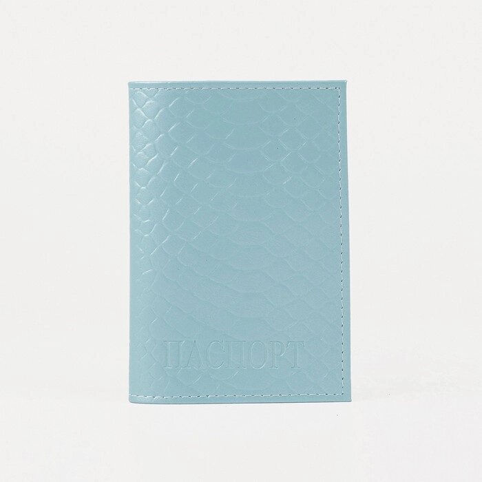 Обложка для паспорта, цвет голубой от компании Интернет-гипермаркет «MALL24» - фото 1