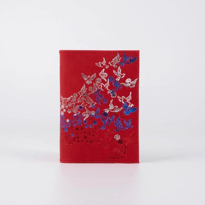 Обложка для паспорта, цвет красный от компании Интернет-гипермаркет «MALL24» - фото 1