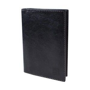 Обложка для паспорта н/к, 4 кармана, цвет черный "КАИР"