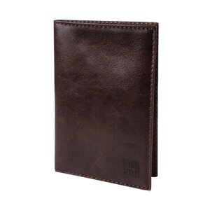 Обложка для паспорта н/к, 4 кармана, цвет коричневый "КАИР"