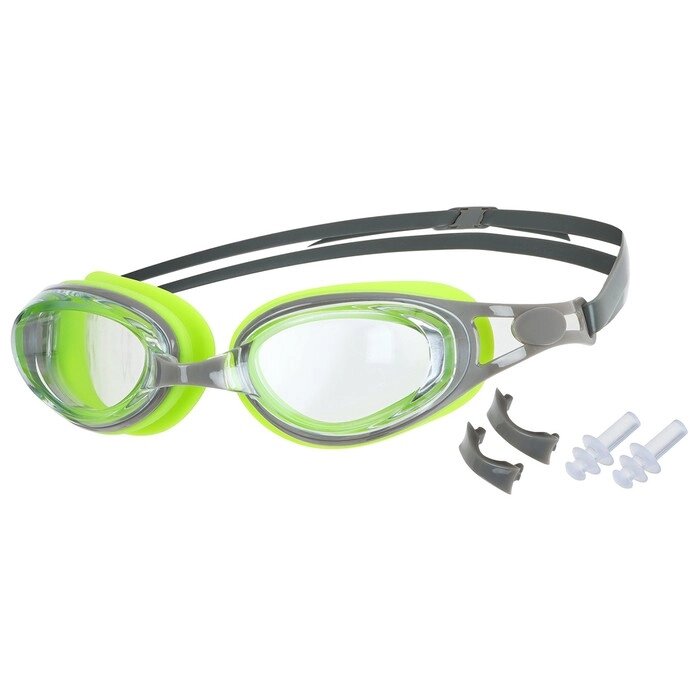 Очки для плавания+набор съемных перемычек, для взрослых, UV защита от компании Интернет-гипермаркет «MALL24» - фото 1