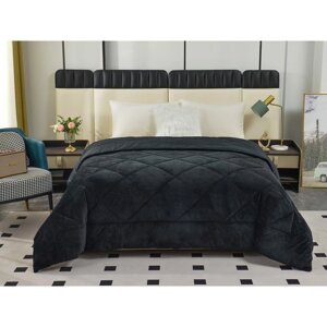 Одеяло "Монако", размер 160х220 см, цвет чёрный