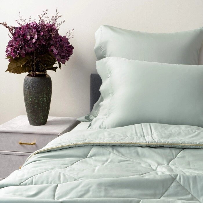 Одеяло, размер 160х220 см, цвет бирюзовый от компании Интернет-гипермаркет «MALL24» - фото 1