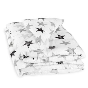 Одеяло в детскую кроватку "Холлофайбер", размер 110х140, цвет серый