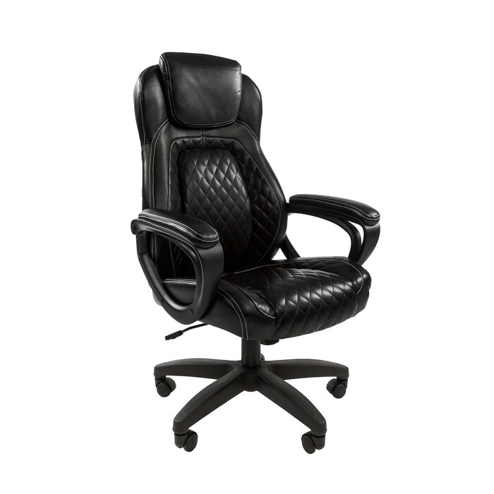 Офисное кресло Chairman 432, экопремиум чёрная от компании Интернет-гипермаркет «MALL24» - фото 1