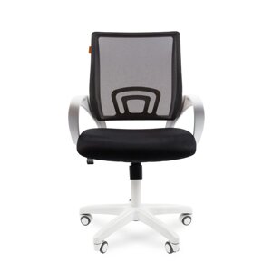 Офисное кресло Chairman 696, белый пластик, чёрный